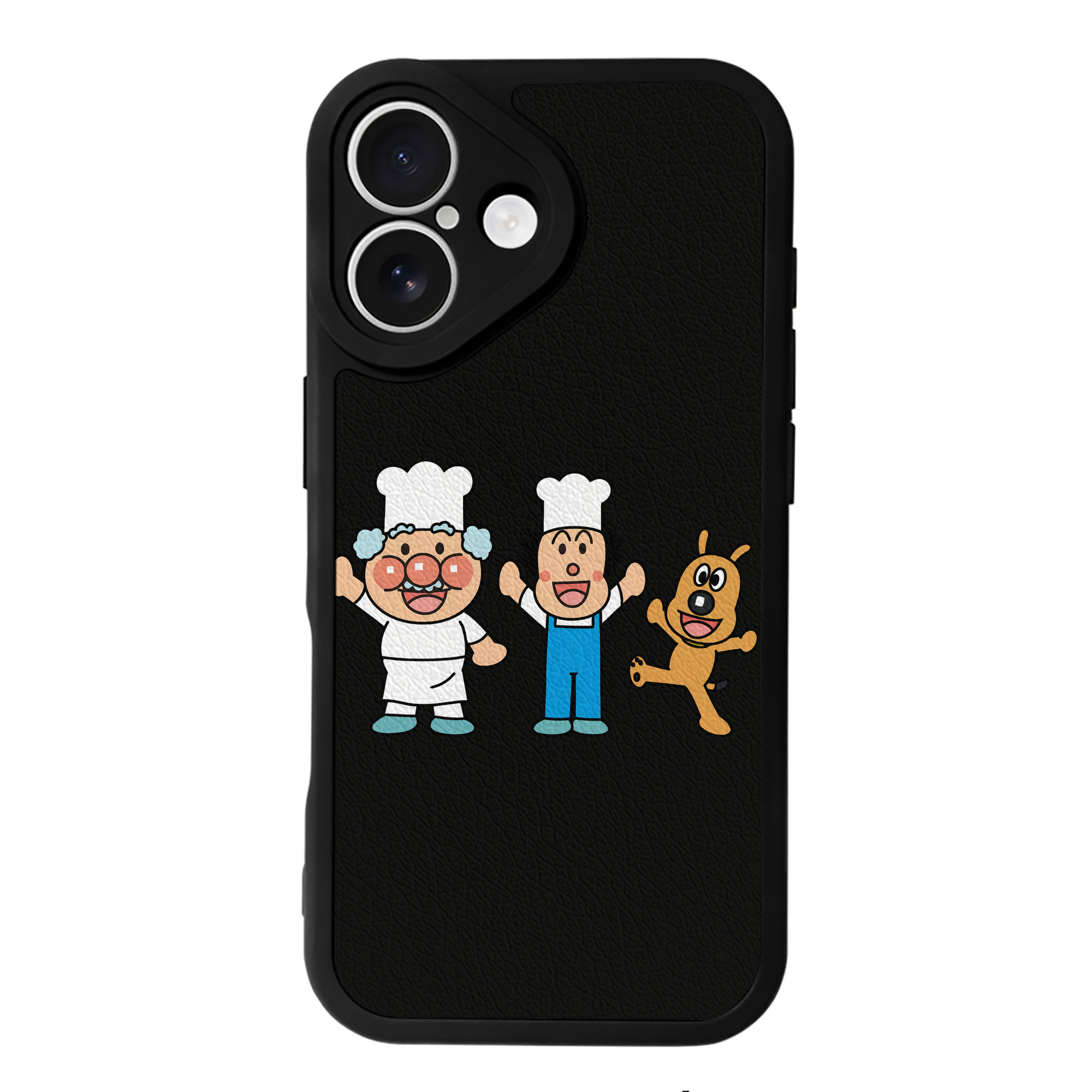 （画像用） アンパンマン Anpanman 【iPhone 16シリーズ対応】シリコンスマホケース（レザー調） 材質：シリコン